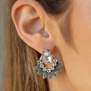 Crystal Canopy - White Earring